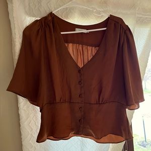 Beautiful Copper Satin Top